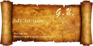 Göbl Uzor névjegykártya